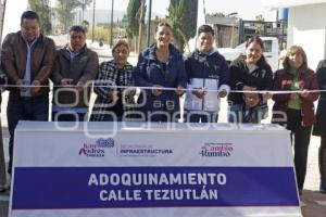 SAN ANDRÉS CHOLULA . ENTREGA DE CALLE