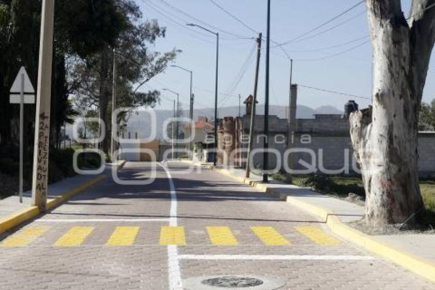 SAN ANDRÉS CHOLULA . ENTREGA DE CALLE