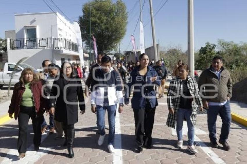 SAN ANDRÉS CHOLULA . ENTREGA DE CALLE