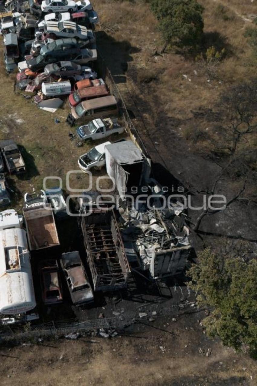 CORRALÓN . INCENDIO