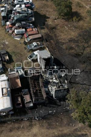 CORRALÓN . INCENDIO
