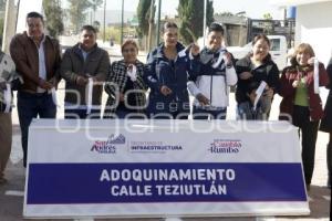 SAN ANDRÉS CHOLULA . ENTREGA DE CALLE