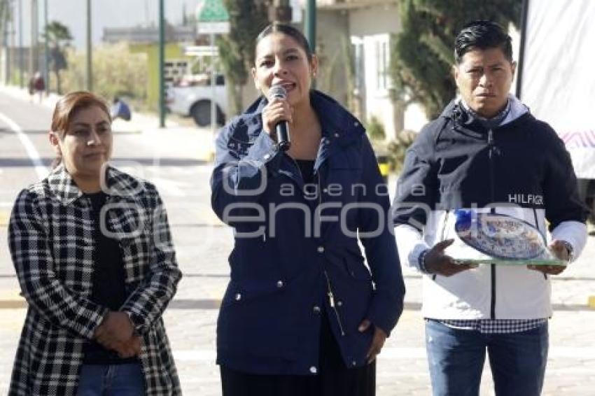 SAN ANDRÉS CHOLULA . ENTREGA DE CALLE