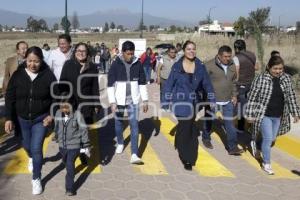 SAN ANDRÉS CHOLULA . ENTREGA DE CALLE