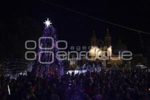 TLAHUAPAN . ÁRBOL NAVIDEÑO