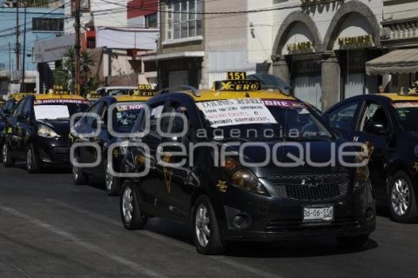 TAXISTAS . MANIFESTACIÓN