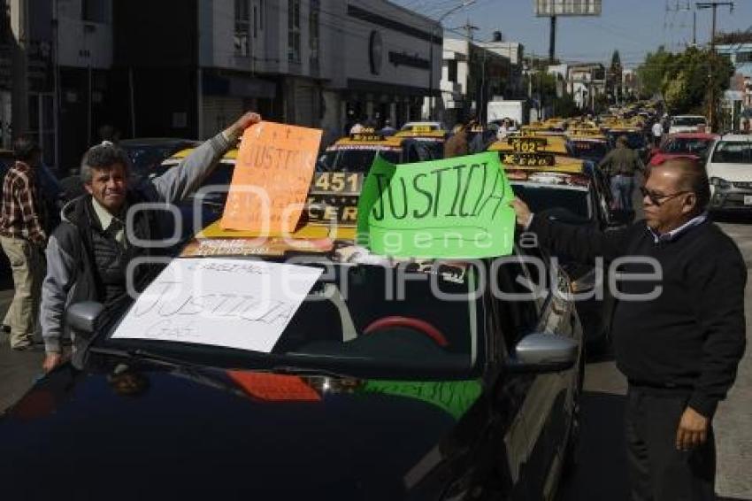 TAXISTAS . MANIFESTACIÓN