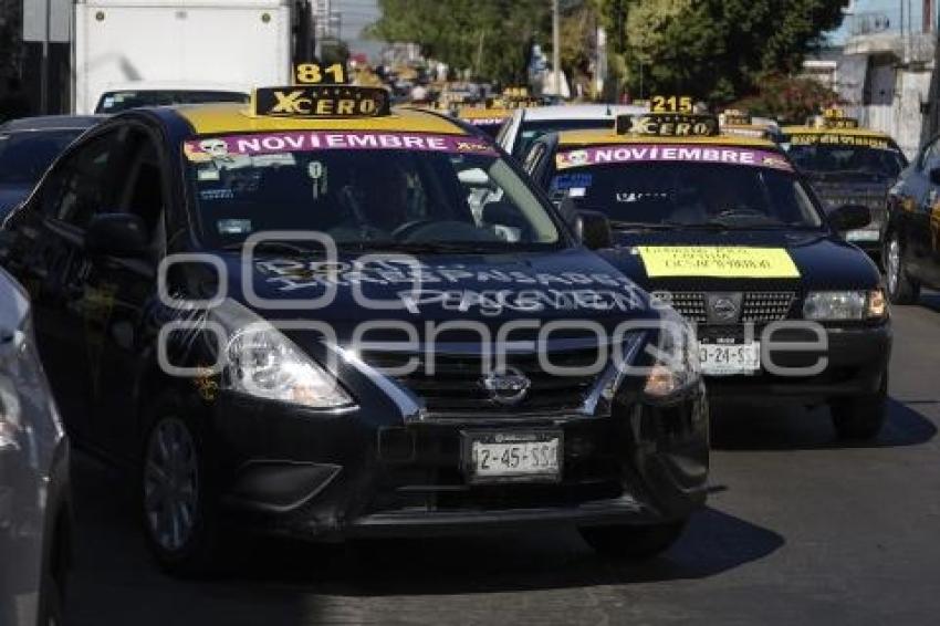 TAXISTAS . MANIFESTACIÓN