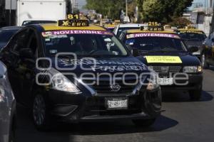 TAXISTAS . MANIFESTACIÓN