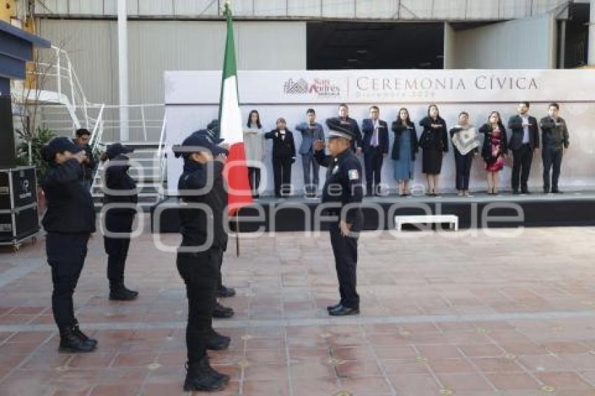 SAN ANDRÉS CHOLULA . CEREMONIA CÍVICA