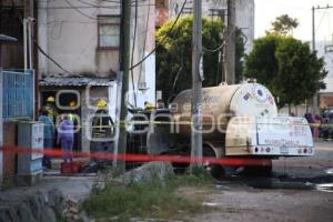 TLAXCALA . INCENDIO PIPA