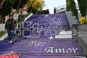 TLAXCALA . ESCALINATAS LOS HÉROES