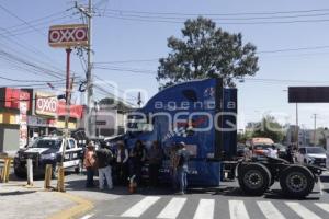 CUAUTLANCINGO . MANIFESTACIÓN TRANSPORTISTAS