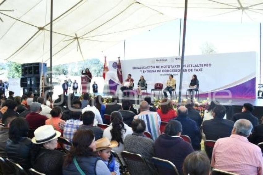 TLAXCALA . ENTREGA DE CONCESIONES TAXI