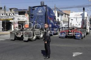 CUAUTLANCINGO . MANIFESTACIÓN TRANSPORTISTAS