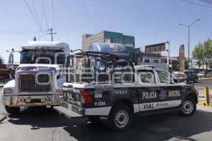 CUAUTLANCINGO . MANIFESTACIÓN TRANSPORTISTAS