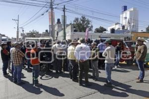 CUAUTLANCINGO . MANIFESTACIÓN TRANSPORTISTAS