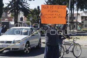 MANIFESTACIÓN . DESABASTO DE AGUA