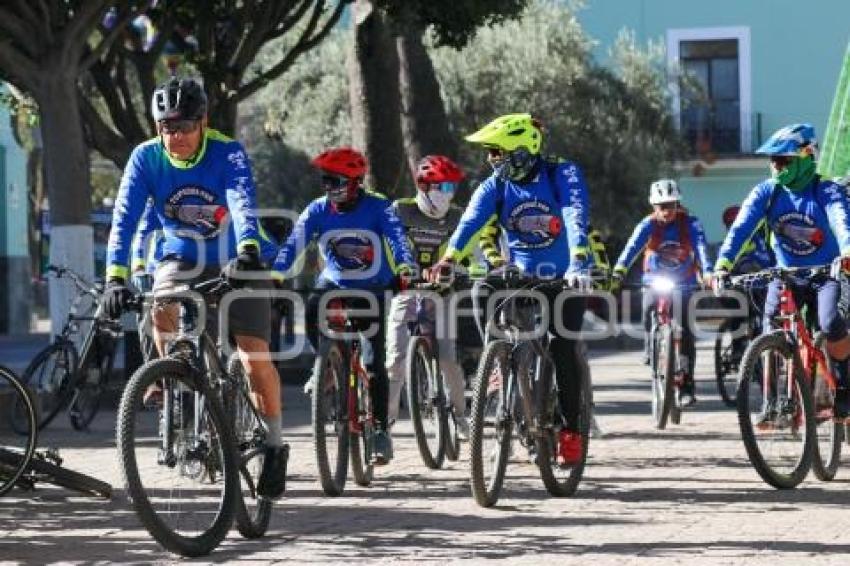 TLAXCALA . RODADA CICLISTA