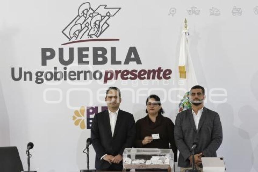GOBIERNO ESTATAL . SORTEO MARATÓN PUEBLA