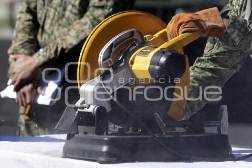 XXV ZONA MILITAR . DESTRUCCIÓN DE ARMAMENTO