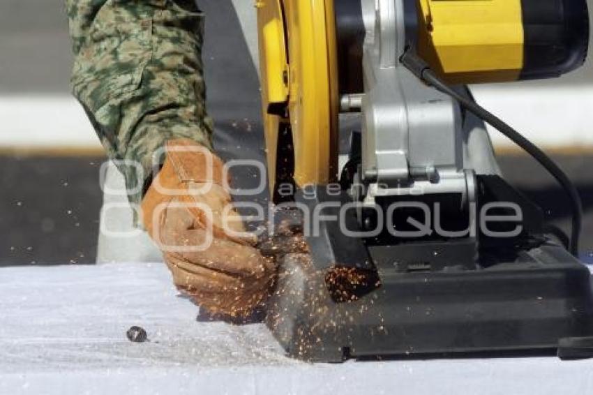 XXV ZONA MILITAR . DESTRUCCIÓN DE ARMAMENTO