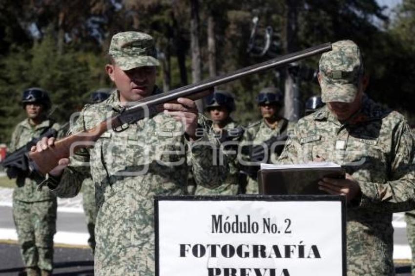 XXV ZONA MILITAR . DESTRUCCIÓN DE ARMAMENTO