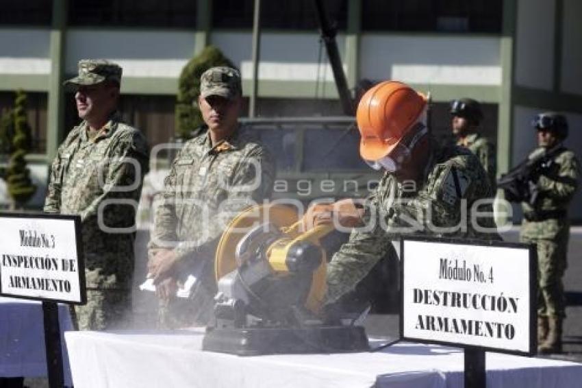 XXV ZONA MILITAR . DESTRUCCIÓN DE ARMAMENTO