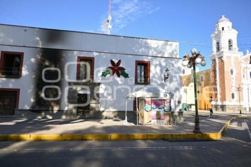 TLAXCALA . DAÑOS FACHADA SECRETARÍA GOBERNACIÓN