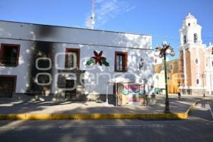 TLAXCALA . DAÑOS FACHADA SECRETARÍA GOBERNACIÓN