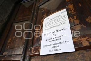 TLAXCALA . SUSPENSIÓN REGISTRO CIVIL