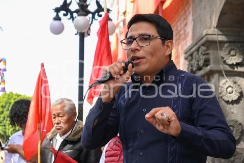 TLAXCALA . MANIFESTACIÓN MOVIMIENTO ANTORCHISTA
