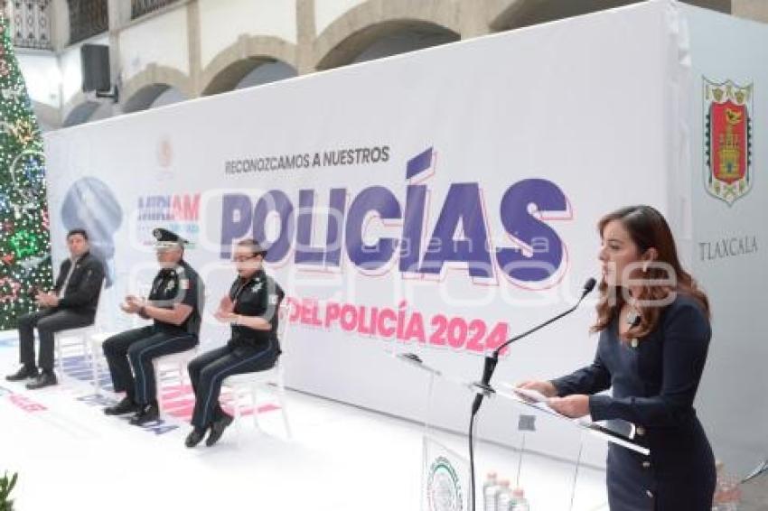 TLAXCALA . ENTREGA RECONOCIMIENTOS A POLICÍAS