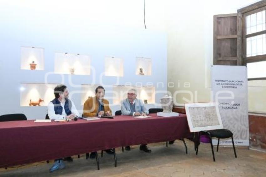 TLAXCALA . DONACIÓN DE PIEZAS INAH
