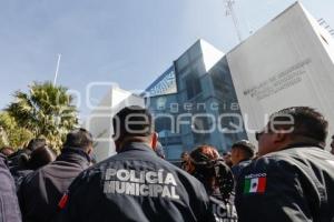 MANIFESTACIÓN . POLICÍAS CUAUTLANCINGO
