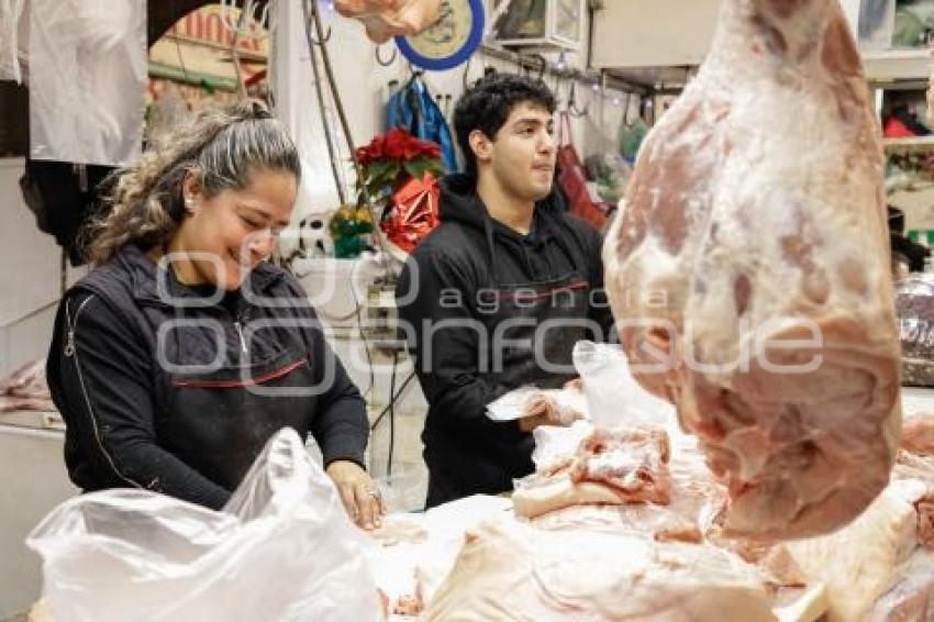 FIESTAS DECEMBRINAS . CARNICERÍA