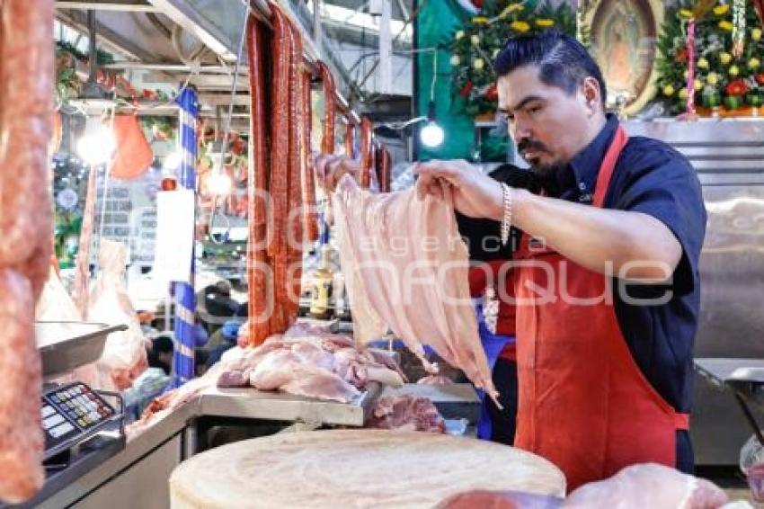 FIESTAS DECEMBRINAS . CARNICERÍA