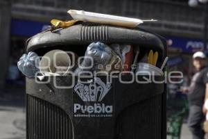 BOTE DE BASURA . LOGO AYUNTAMIENTO
