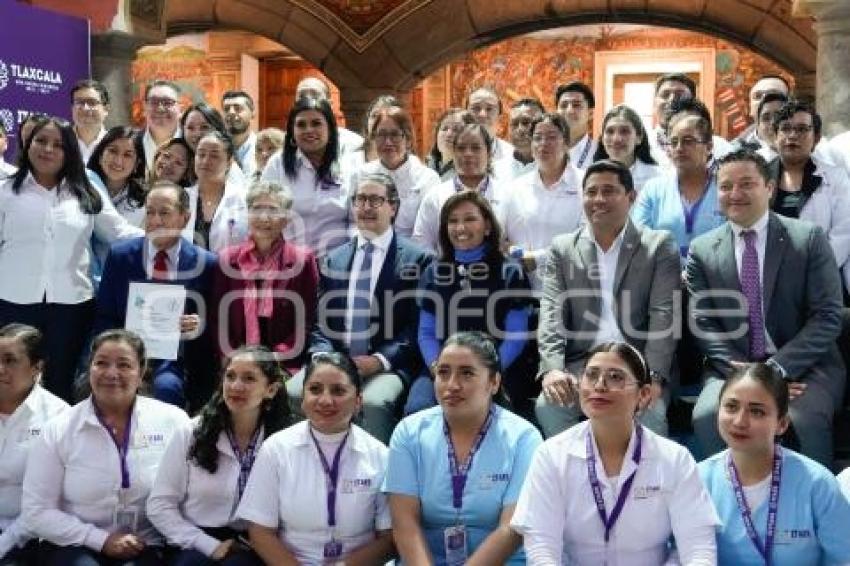 TLAXCALA . ENTREGA RECONOCIMIENTO INCAN