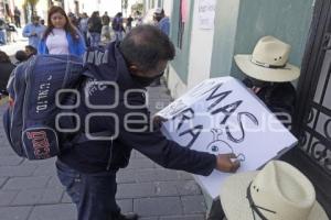 SAN PEDRO CHOLULA . MANIFESTACIÓN BASURERO