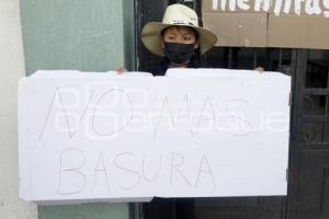 SAN PEDRO CHOLULA . MANIFESTACIÓN BASURERO