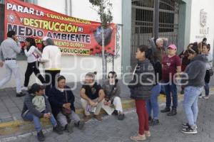 SAN PEDRO CHOLULA . MANIFESTACIÓN BASURERO