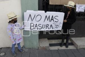SAN PEDRO CHOLULA . MANIFESTACIÓN BASURERO