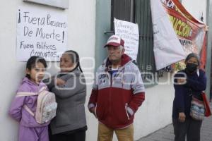 SAN PEDRO CHOLULA . MANIFESTACIÓN BASURERO