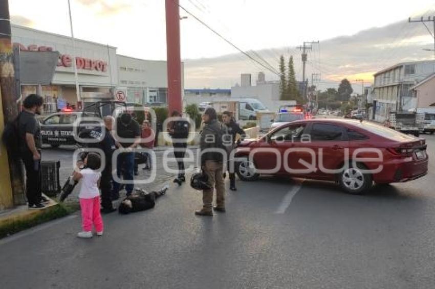 TLAXCALA . ACCIDENTE MOTOCICLISTA