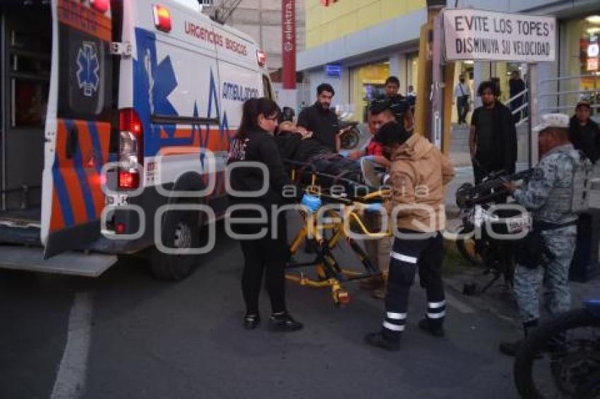 TLAXCALA . ACCIDENTE MOTOCICLISTA