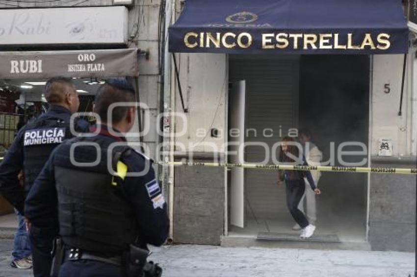 INCENDIO . JOYERÍA