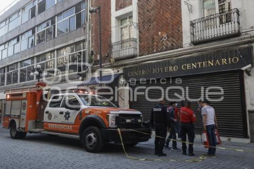 INCENDIO . JOYERÍA