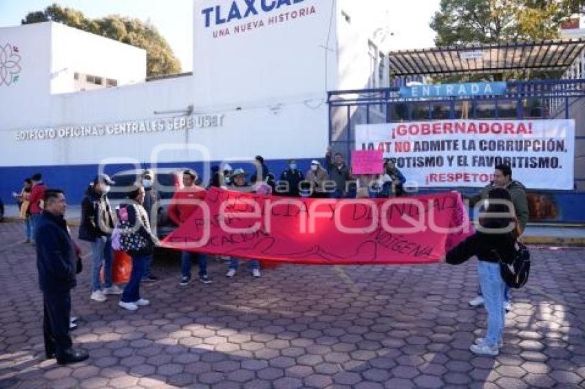TLAXCALA . MANIFESTACIÓN SEP - USET