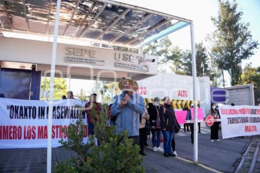 TLAXCALA . MANIFESTACIÓN SEP - USET